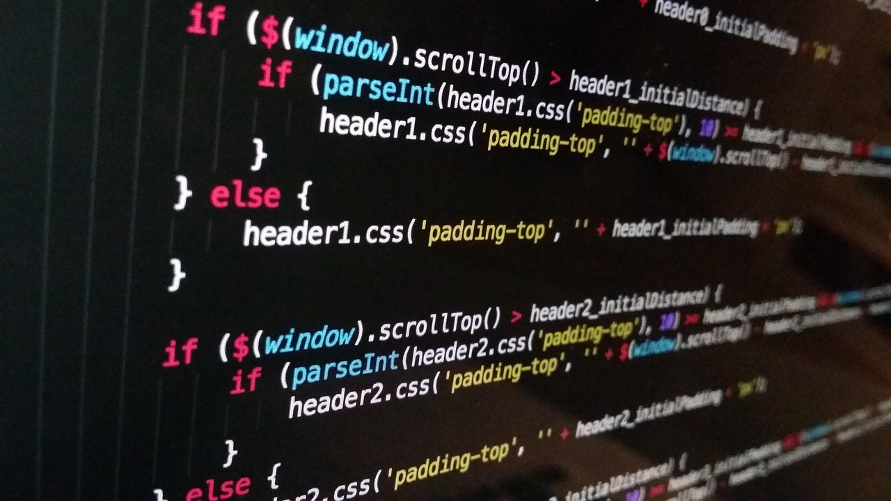 Photo showing technology, computer and code.