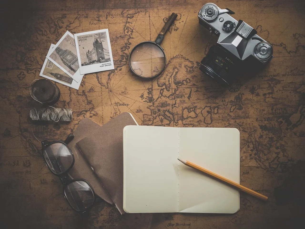 Photo showing journey, adventure, photo and map.