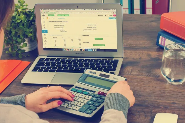 Photo showing bookkeeping, accounting and taxes.