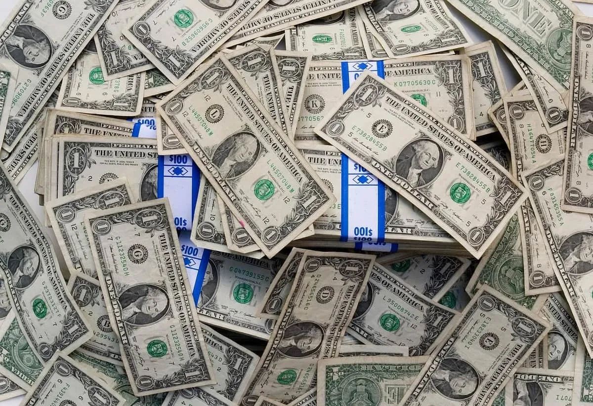 Photo showing money, cash, dollars and finance.