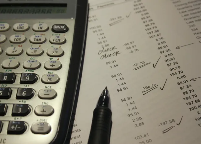 Photo showing accounting, report and credit card.