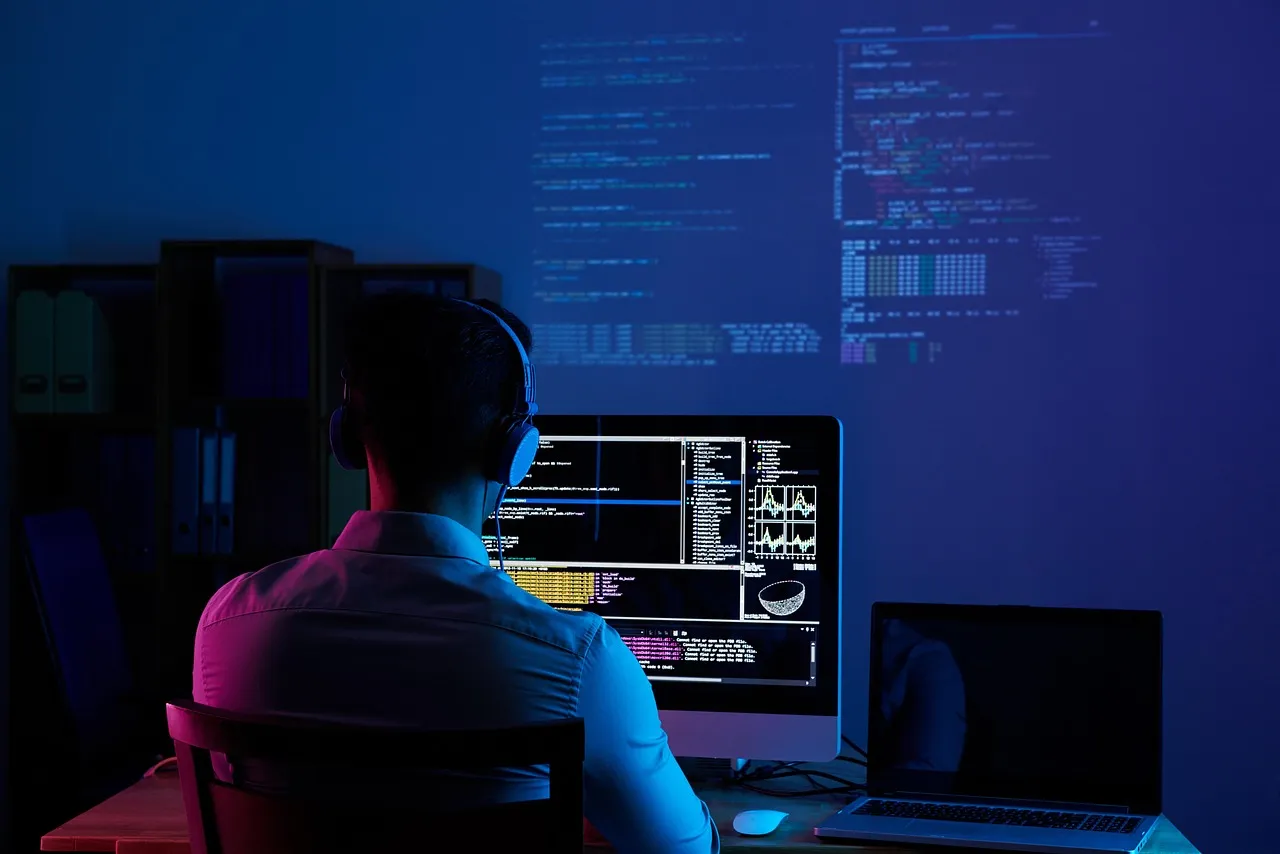 Photo showing software developer, web developer and programmer.