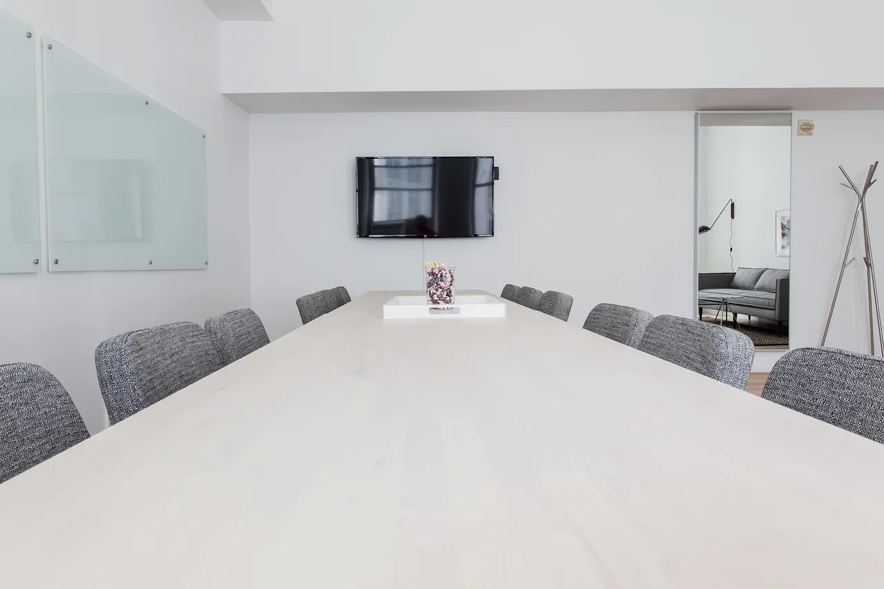 Photo showing chairs, conference room, furniture and indoors.