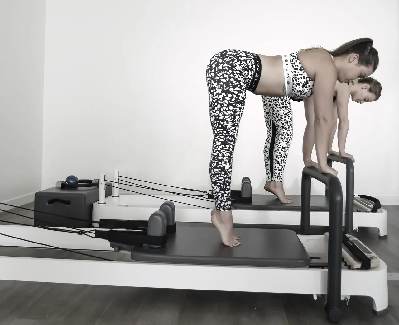 Photo showing pilates, reformer, fitness and gray fitness.