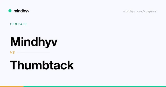 Mindhyv versus Thumbtack