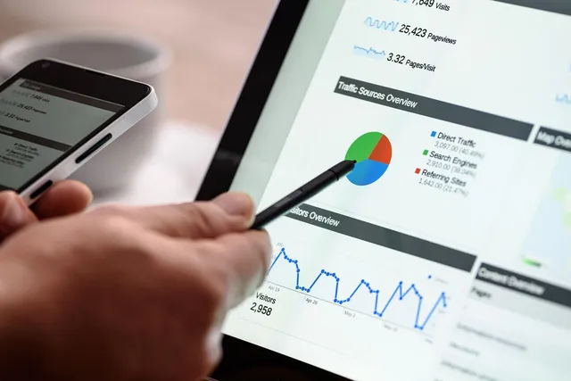 Photo showing digital marketing, seo and google.