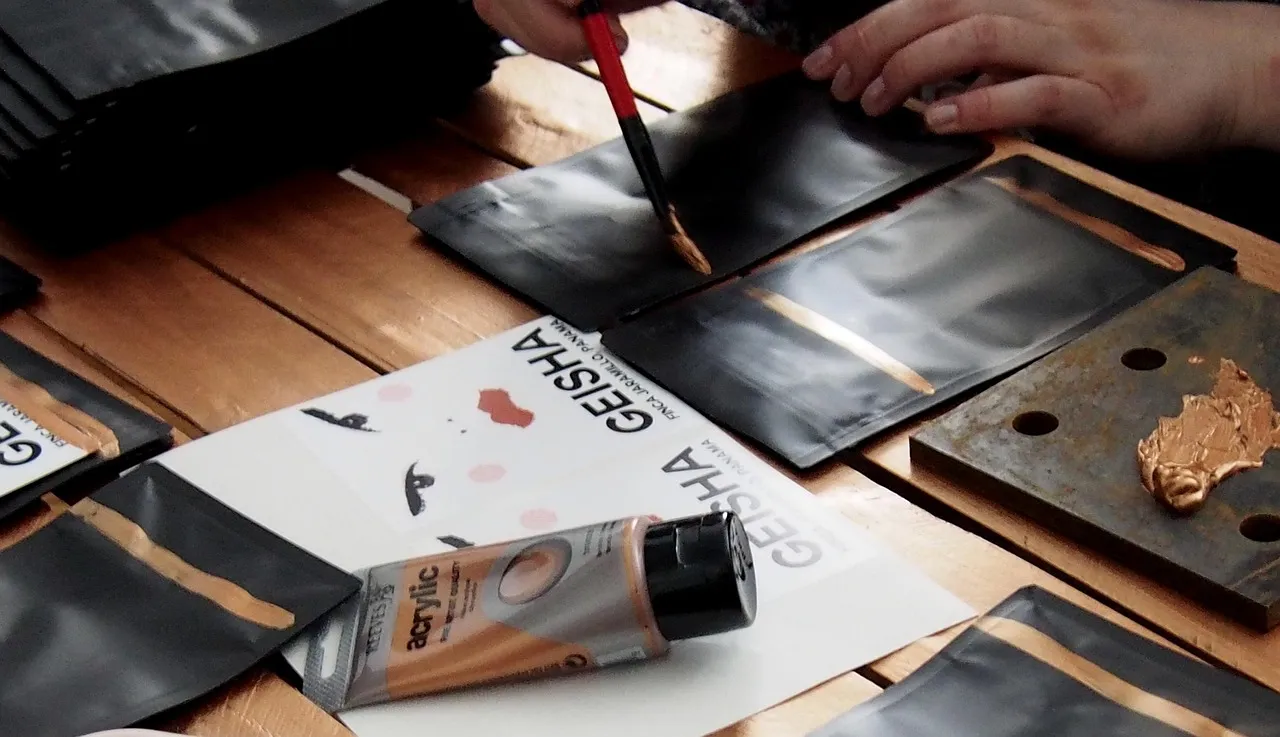 Photo showing art, packaging and design.