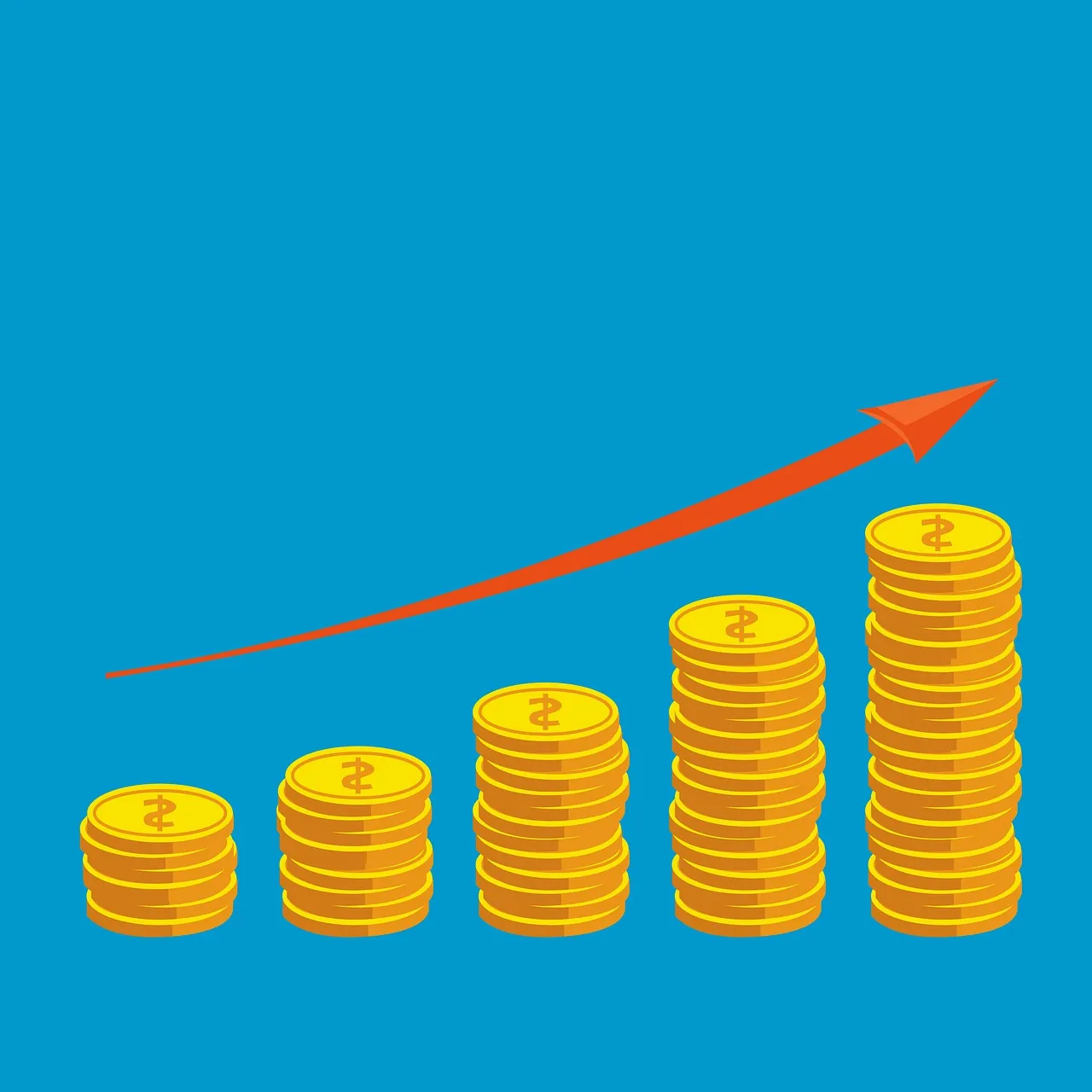 Photo showing coin, growth and money.