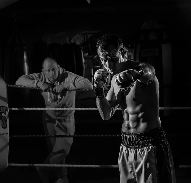 Photo showing boxing, boxer and fitness.