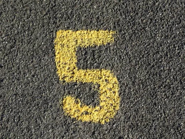 Photo showing number, advertisement and yellow.