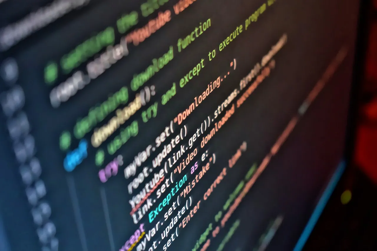 Photo showing computer, technology, coding and web design.